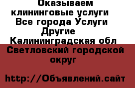 Оказываем клининговые услуги! - Все города Услуги » Другие   . Калининградская обл.,Светловский городской округ 